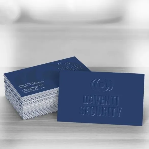 Raised Spot UV Business Cards — view 3