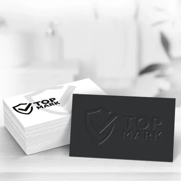 Raised Spot UV Business Cards — view 4
