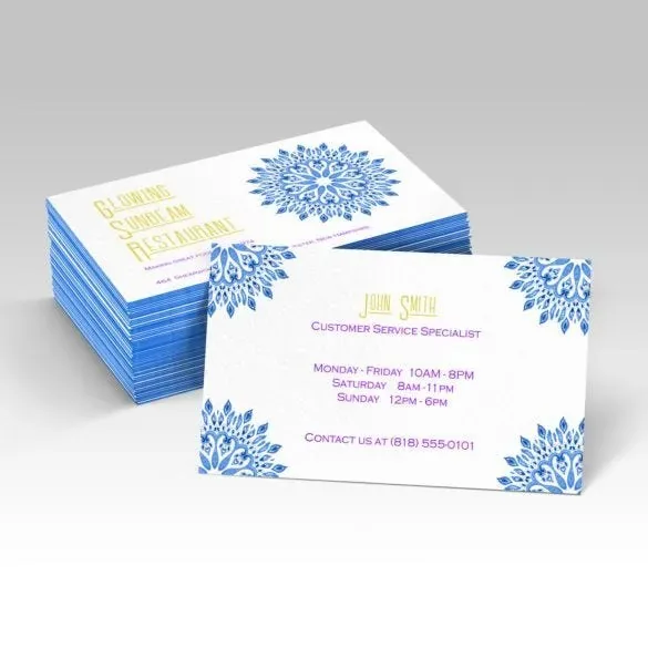 Painted Edge Business Cards — view 2