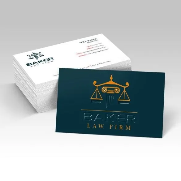 Raised Spot UV Business Cards — view 2