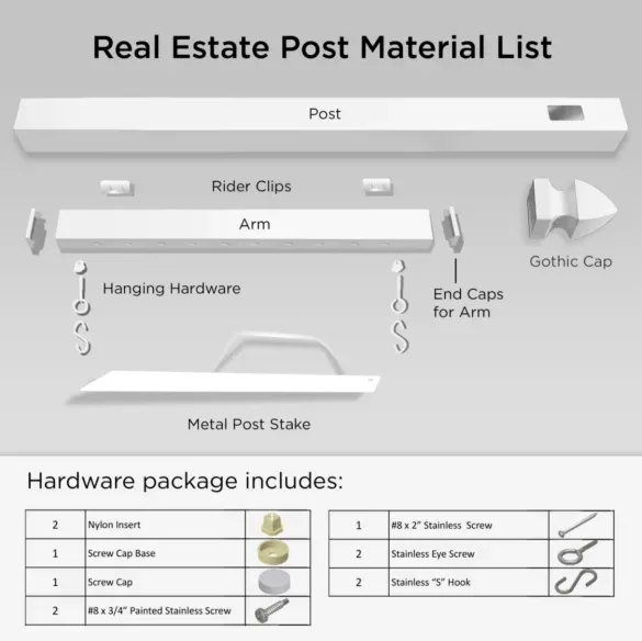Real Estate Posts & Signs — view 6