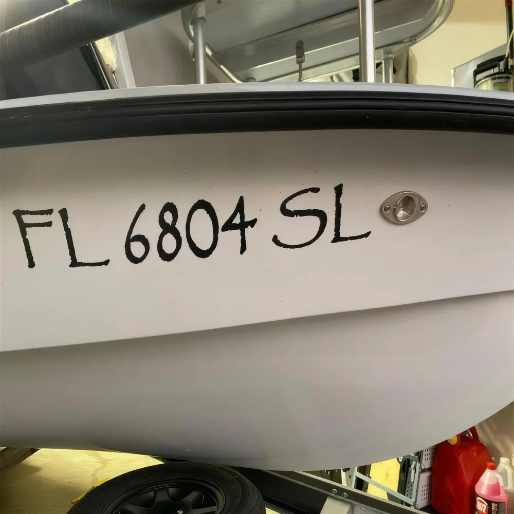 Boat Registration Lettering