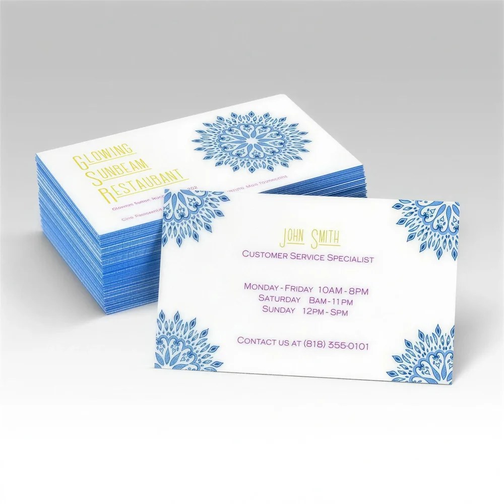 Painted Edge Business Cards