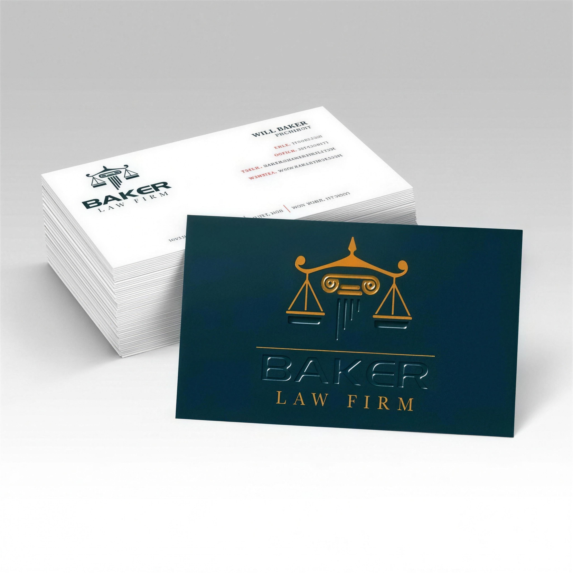 Raised Spot UV Business Cards — view 1